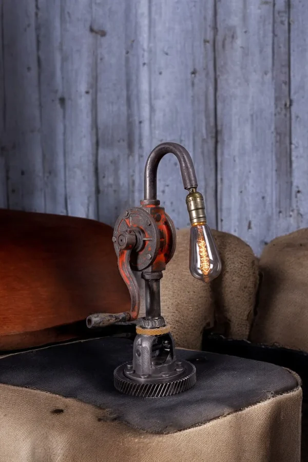 Recycled Pump Lamp