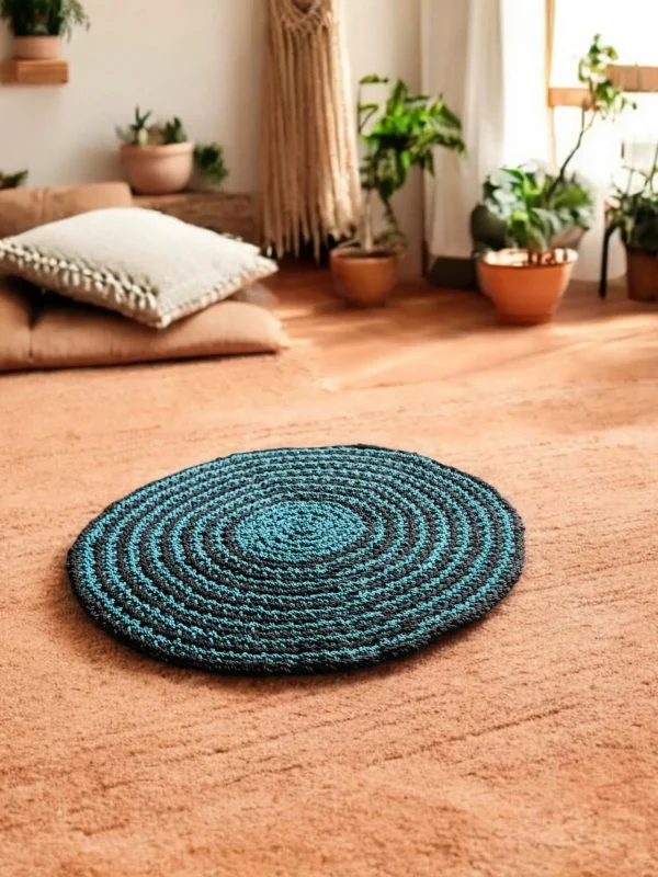 Dublin crochet rug bicoloured – Bild 3