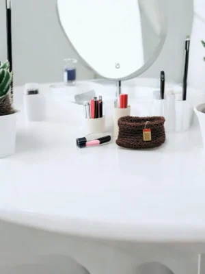 Crochet Fabric Basket
