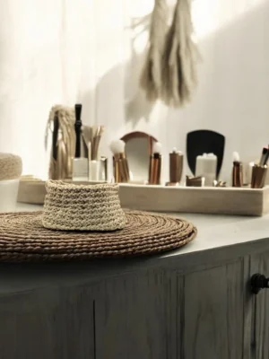 Crochet Fabric Basket