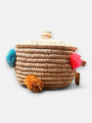 Handwoven Straw Basket